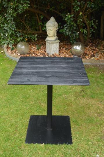 Dutchbone Bistrotafel/ eettafel Braza Square zwart metaal beschikbaar voor biedingen