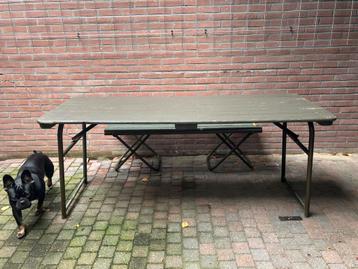 Leger army tuintafel 180 x 70 x 74 cm hoog beschikbaar voor biedingen