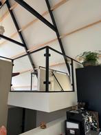 Glazen balustrade met stalen frame - Maatwerk, 100 tot 150 cm, 100 tot 150 cm, Nieuw, Ophalen of Verzenden