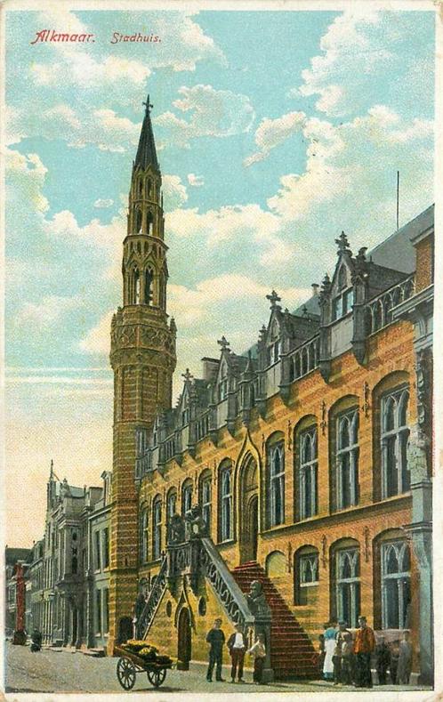 (388-089-031) Alkmaar Stadhuis, Verzamelen, Ansichtkaarten | Nederland, Noord-Holland, Verzenden