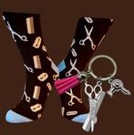 KAPPER(STER) SOKKEN + SLEUTELHANGER, Ophalen of Verzenden, Nieuw