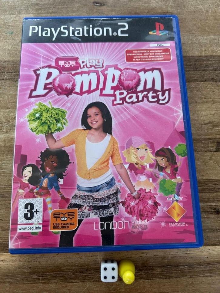 PS2 PomPom party, Spelcomputers en Games, Games | Sony PlayStation 2, Zo goed als nieuw, Muziek, 1 speler, Vanaf 3 jaar, Ophalen of Verzenden