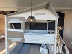 LIFETIME Kidsrooms The Hideout Hutbed Met Trapkast Whitewash, Ophalen, Overige materialen, Eenpersoons, Wit