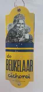 Emaille deurpost de Beukelaar Chicorei emaille bord, Ophalen of Verzenden, Zo goed als nieuw, Reclamebord