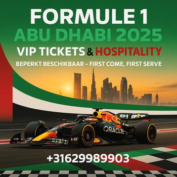 ABU DHABI 2025 – F1 VIP HOSPITALITY & GRANDSTAND, Paddock  beschikbaar voor biedingen