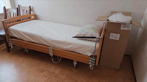 Hoog Laag Bed 90x200 cm, Huis en Inrichting, Slaapkamer | Bedden, Zo goed als nieuw, Eenpersoons, 90 cm, 200 cm, Hout, Bruin, Verstelbaar