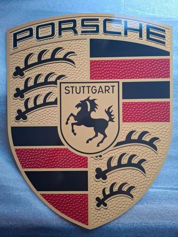 Porsche logo bord groot  beschikbaar voor biedingen