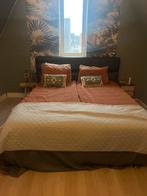 Tempur Bed prestige lederlook antraciet + 2 Tempur Matrassen, Huis en Inrichting, Slaapkamer | Bedden, Ophalen, Overige materialen