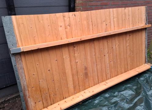 Houten plaat overkapping, houtopslag bitumen afdak, Tuin en Terras, Overkappingen, Zo goed als nieuw, Ophalen