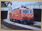 Foto locomotief Matterhorn-Gotthardbahn in Disentis  CH 2011, Verzamelen, Ophalen of Verzenden, Nieuw, Trein, Kaart of Prent