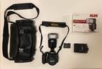 Nikon D3100 complete set met flitser, Ophalen of Verzenden, Gebruikt, Nikon