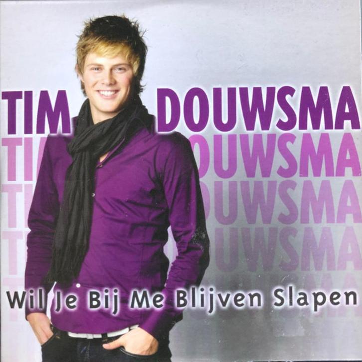 Tim Douwsma - Wil Je Bij Me Blijven Slapen - Gesigneerd, Cd's en Dvd's, Cd Singles, Zo goed als nieuw, Overige genres, Ophalen of Verzenden