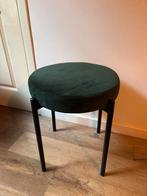 DS4U Leen Bakker Mika fluwelen velvet kruk donkergroen, Ophalen, Zo goed als nieuw