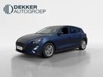 Ford Focus 1.0 125pk automaat Titanium-navi-AGR stoelen, Gebruikt, Blauw, Origineel Nederlands, Bedrijf