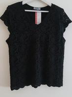 Stijlvolle nieuwe zwart kanten blouse van MAGNA. Maat 44-46., Kleding | Dames, Verzenden, Nieuw, Magna, Blouse of Tuniek