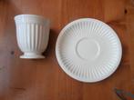kop en schotel wit empire by royal creamware servies, Ophalen of Verzenden, Zo goed als nieuw, Overige stijlen, Kop(pen) en/of Schotel(s)