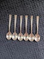 6 Douwe Egberts theelepeltjes 10 cm, Antiek en Kunst, Antiek | Bestek, Ophalen of Verzenden