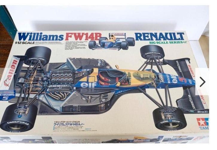 1/12 Tamiya Williams FW14B met topstudio Model factory hiro, Hobby en Vrije tijd, Modelbouw | Auto's en Voertuigen, Nieuw, Auto