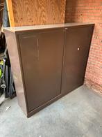Archiefkast bruin, Huis en Inrichting, Ophalen, Gebruikt, 100 tot 150 cm, 100 tot 150 cm