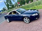 Audi A4 1.8 120KW Cabrio 2006 Blauw, Auto's, Voorwielaandrijving, Navigatiesysteem, Beige, 4 cilinders