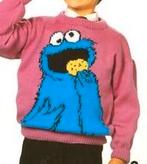 Koekiemonster trui breipatroon, Hobby en Vrije tijd, Breien en Haken, Ophalen of Verzenden, Zo goed als nieuw, Breien, Patroon of Boek