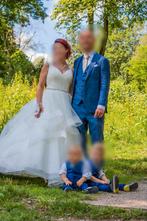 Elegante trouwjurk maat 38, Ophalen, Gedragen, Wit, Trouwjurk