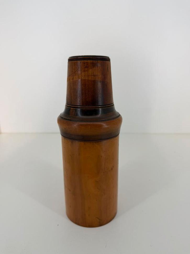 Antieke medische fleshouder – hout ca. 1880 (23 x 9 cm), Antiek en Kunst, Antiek | Gereedschap en Instrumenten, Ophalen of Verzenden