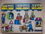 VINTAGE jaren 60 spoorwegen houten puzzel - OUD SPEELGOED, Ophalen of Verzenden