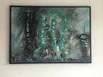 Abstract schilderij. Titel: Sailing home., Ophalen