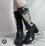 Vintage Art Laarzen met Gezicht - Maat 40, Kleding | Dames, Schoenen, Ophalen of Verzenden, Zo goed als nieuw, Zwart, Hoge laarzen