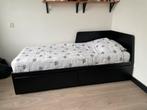 Ikea Flekke Bedbank Zwart - 1/2 persoons, Ophalen, Verstelbaar, Zwart, Tweepersoons