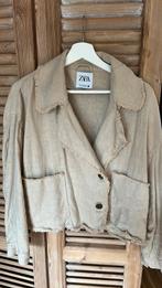 Zara linnen jasje beige M, Kleding | Dames, Maat 38/40 (M), Beige, Ophalen of Verzenden, Zo goed als nieuw