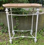 Brocante look tafeltje - bijzettafel - bijzettafeltje, Huis en Inrichting, Tafels | Bijzettafels, Ophalen, Overige materialen