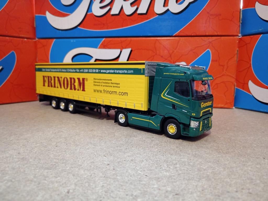 Renault zeiloplegger Frinorm Tekno, Hobby en Vrije tijd, Modelauto's | 1:50, Ophalen of Verzenden, Nieuw, Bus of Vrachtwagen, Tekno