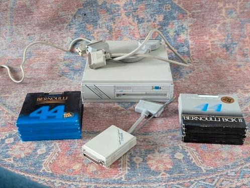 Iomega Bernoulli Transportable 44MB set – incl. Port Adapter, Computers en Software, Vintage Computers, Ophalen of Verzenden