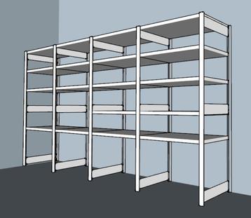 BITO Stellingkast Magazijnstelling Archiefkasten d=60cm beschikbaar voor biedingen