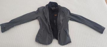 G-star jasje blazer grijs zwart maat xs 34 merk jas jassen
