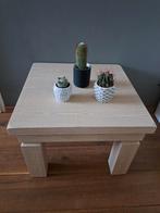 ❗MASSIEF EIKEN TAFEL 60 X 60 CM SALONTAFEL BIJZETTAFEL HOUT, Ophalen of Verzenden