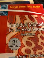 Statistical Methods Social Science - Agresti, Boeken, Studieboeken en Cursussen, Ophalen of Verzenden, Gamma, Gelezen, HBO