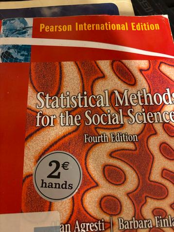 Statistical Methods Social Science - Agresti beschikbaar voor biedingen