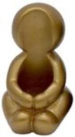 Kaarsenhouder hug goud 6x5x8cm, Ophalen of Verzenden, Nieuw, Goud, Minder dan 25 cm