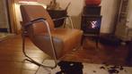 Cognac Yess Design Schommelstoel, Huis en Inrichting, Fauteuils, Ophalen, Gebruikt, Design, 75 tot 100 cm