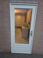 Buitendeur hardhout 930x2110, Doe-het-zelf en Verbouw, Deuren en Horren, Ophalen, Buitendeur, 200 tot 215 cm