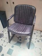 Leuke industriële stijl stoel gratis, Huis en Inrichting, Stoelen, Ophalen, Gebruikt, Leer, Industriële stijl
