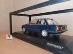 BMW 323i (E30) 1982 Blauw - MiniChamps 1:18, Auto, Nieuw, Ophalen of Verzenden, X