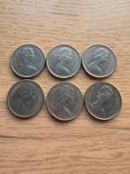 6x 5 New Pence - Queen Elizabeth II - United Kingdom, Ophalen of Verzenden, Overige landen