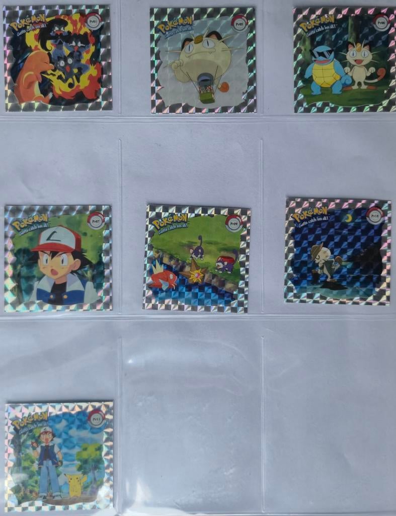 15 Pokémon Artbox Silver Prism Stickers Serie 1 - 1999 NM/M, Ophalen of Verzenden, Nieuw, Overige typen
