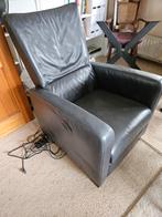 Leren Relaxfauteuil - Elektrisch verstelbaar, Huis en Inrichting, Fauteuils, Ophalen, Gebruikt, 75 tot 100 cm, Modern