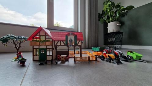Playmobil grote boerderij met 2 tractors en veel extra's, Kinderen en Baby's, Speelgoed | Playmobil, Zo goed als nieuw, Ophalen of Verzenden