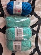 Mariposa katoen garen - blauw en turquoise, Hobby en Vrije tijd, Breien en Haken, Ophalen of Verzenden, Nieuw, Breien of Haken